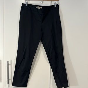 BCBG skinny black pants with zippers on the bottom
